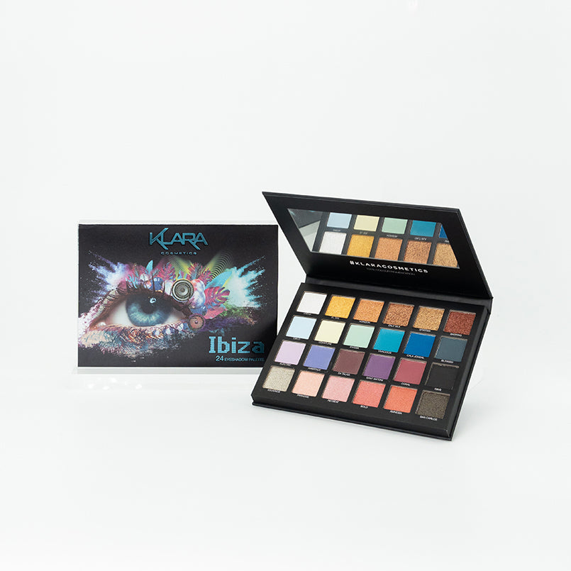 24 Shade Eyeshadow Palette - Ibiza - Klara Cosmetics