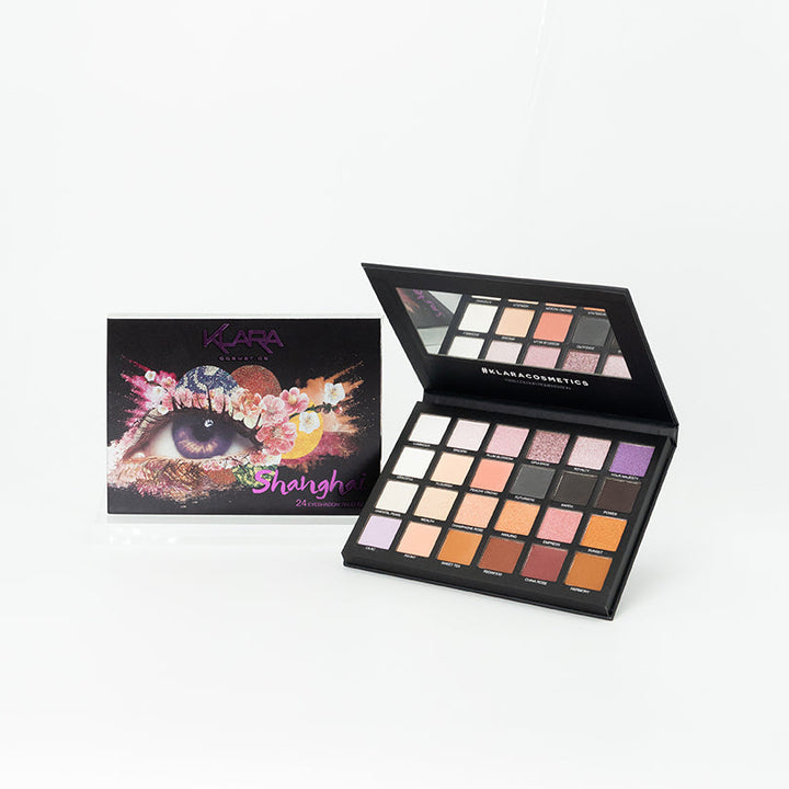 24 Eyeshadow Palette - Shanghai - Klara Cosmetics