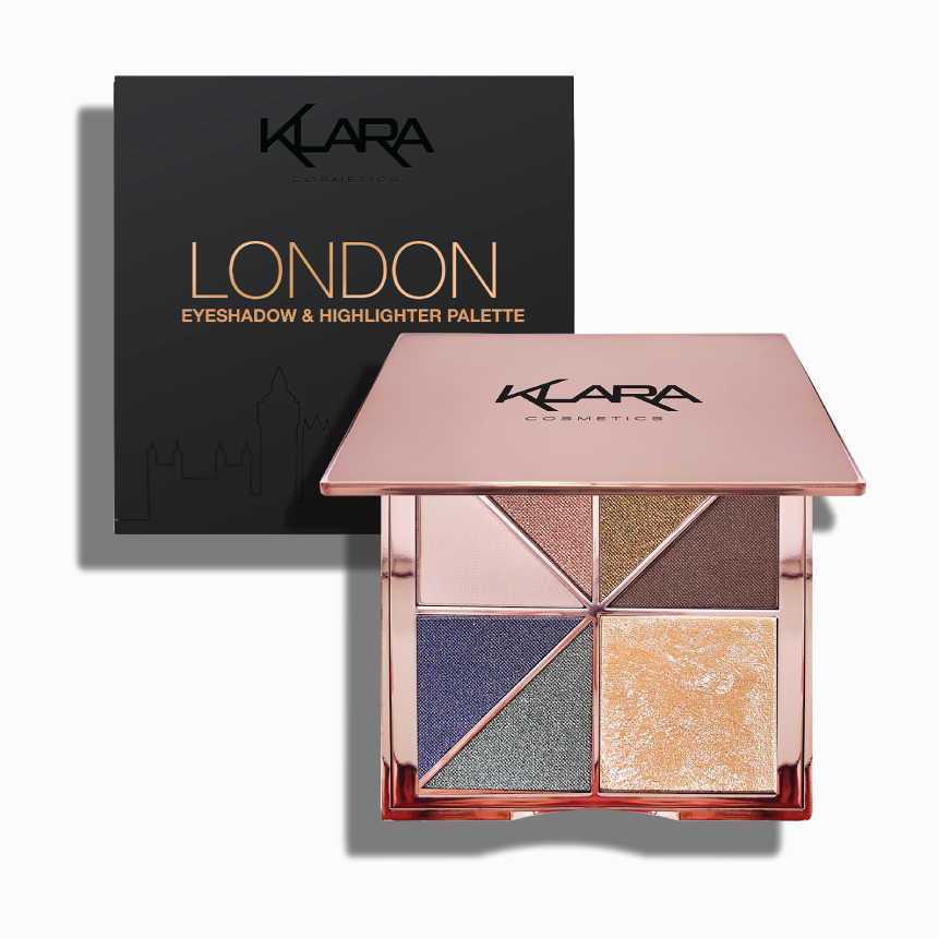 London - Fashion Victim Collection Eyeshadow Highlighter Palette - Klara Cosmetics