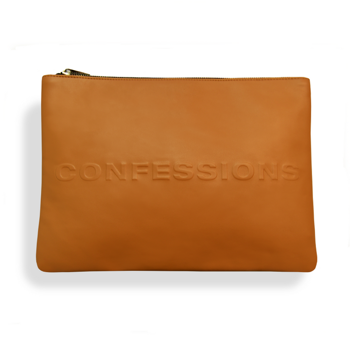 Statement clutch - Tan - Klara Cosmetics